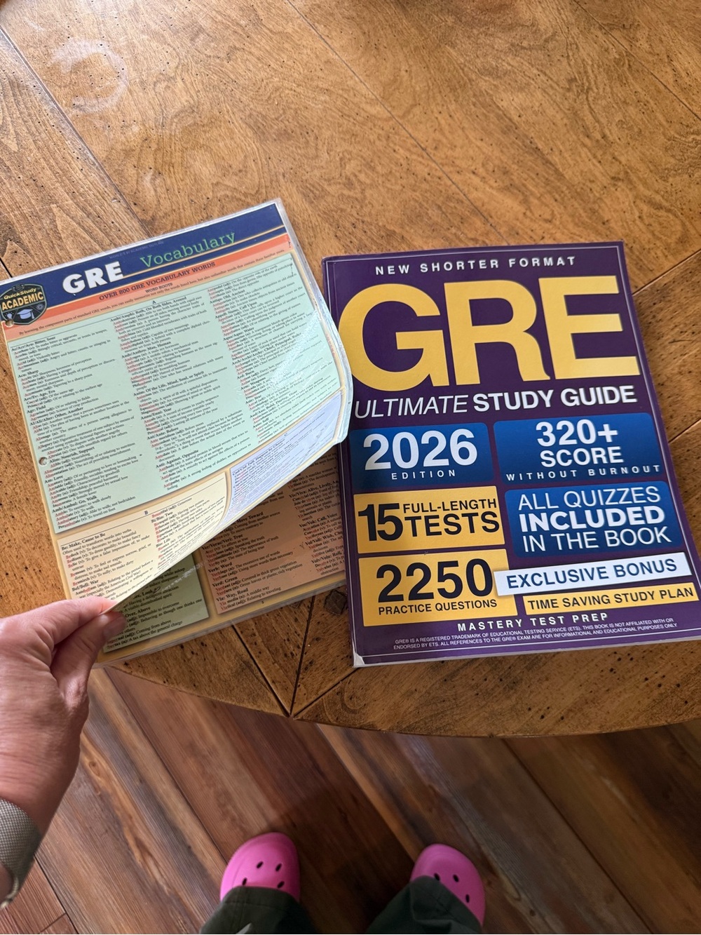 GRE Ultimate Study Guide 2026 Edition (like new) + vocab quick study